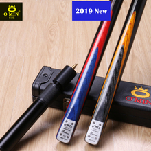 2019 O'Min nuevo GUNMAN 3/4 piezas Snooker Stick con estuche de billar Kit con extensión hecho a mano profesional billar 9,8mm punta 2024 - compra barato