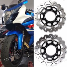 For Suzuki GSXR Front Brake Disc Disk Rotor Motorcycle Accessories GSX 2011 2012 2013 600 750, Brake disks, gold black, Motorcycle replacement cnc floating Disc rotors 2024 - buy cheap
