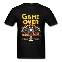 Game Over T-shirt Your Soul Is Mine Tshirt Men T Shirt Funny Cartoon Clothing Final Tops Hipster Tee Cool Design 2024 - buy cheap