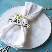 Custom Personalized Name Wood Place Card Dinnerware Calligraphy Cards Tableware Laser Cut Reception Cards Wedding Decor 2024 - buy cheap