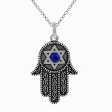 Retro Fatima Hand Pendant Israel Flag Short Necklace Espanol Jewelry 2024 - buy cheap