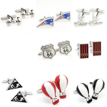 Fashion Dumbbell Sports Balloon Cufflink Cuff Link 1 Pair Free Shipping Big Promotion 2024 - buy cheap