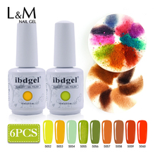 L & M ibdgel-esmalte de uñas, laca de Gel UV de buena cobertura, 1 capa, sin remojo, 6 uds./juego 2024 - compra barato