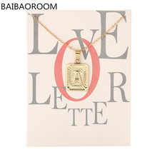 Collar con colgante con letras del alfabeto para hombre y mujer, cadena con 26 letras del alfabeto, marca de moda, venta al por mayor 2024 - compra barato