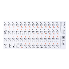 37 49 61 Electronic Keyboard 88 Key Piano Stave Transparent Note Sticker Notation Version & Sheet Music Piano Accessories 2024 - buy cheap