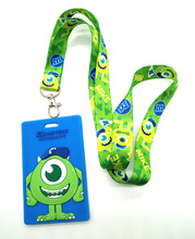 LLavero de dibujos animados con forma de ojo verde para teléfono móvil, llavero con correa para el cuello, 1 unidad, B16 2024 - compra barato