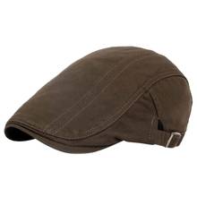 Men Vintage Golf Caps Baker Peaked Hat Linen Cotton Retro Outdoors Golf Beret Flat Cap 2024 - buy cheap