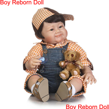 NPK-Muñeca reborn de silicona para niños, juguete realista para niñas, de 22 pulgadas, 55cm 2024 - compra barato
