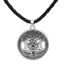 norse viking amulet tree of life moon pendant necklace 2024 - buy cheap