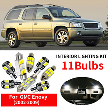 11x Auto Interior LED Lights Bulb Kit For 2002 2003 2004 2005 2006 2007 2008 2009 GMC Enovy Map Dome Step License Plate Light 2024 - buy cheap