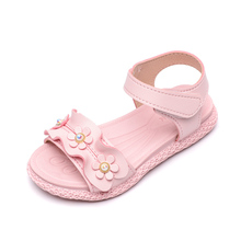 Top Selling Girls sandals summer new girls soft bottom princess shoes children casual pearl sandals size 21-30 2024 - buy cheap