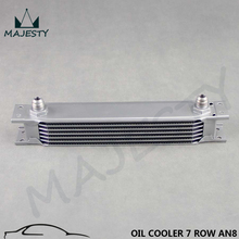 UNIVERSAL 7 ROW AN8 TURBO/NA ENGINE OIL COOLER 8AN 7ROWS SILVER 2024 - buy cheap