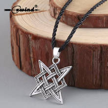 Cxwind Retro Slavic Norway Viking Square Pendant Necklace Star Rus Amulet Pendant Talisman Pagan Pendants Necklaces Men Jewelry 2024 - buy cheap