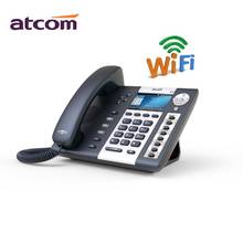 ATCOM A48W  VOIP SIP PHONE WiFi  Entry-level business wireless color screen IP telephone Operator's Desktop phone  4 sip account 2024 - buy cheap