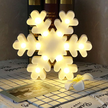 Snowflake Led Lamp Glow in Dark Night Light Luminous 3D Nightlight for Children Room Party Wedding Christmas Holiday Home Decor 2024 - buy cheap