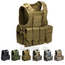 Airsoft Military Tactical Vest Molle Combat Assault Plate Carrier CS Outdoor Clothing Hunting Waistcoat With Mag Pouchs 7 Colors 2024 - buy cheap