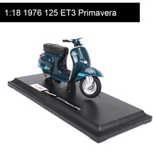 Maisto 1:18 Motorcycle Models VESPA Piaggio 1976 125 ET3 Primavera model bike Base Diecast Moto Children Toy For Gift Collection 2024 - buy cheap
