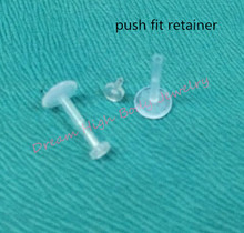 PUSH CLEAR BIOFLEX RETAINER MONROE LIP STUD Ring TRAGUS Fit  LABRET 1.2x8mm and 10mm bar 100pcs/lot Newest Body Piercing Jewelry 2024 - buy cheap