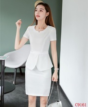 Summer Fashion Casual White Blazer Women Business Suits with Skirt and Top Sets Short Sleeve Jacket Female Clothes 2024 - buy cheap