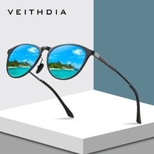 VEITHDIA Unisex Retro Aluminum Magnesium Mirror Sunglasses Polarized Lens Vintage Eyewear Driving Sun Glasses Men/Women 6625 2024 - buy cheap