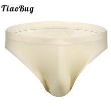 Tiaobug cueca de spandex masculina, cueca boxer cintura baixa derrapante bolsa com cinto elástico respirável 2024 - compre barato