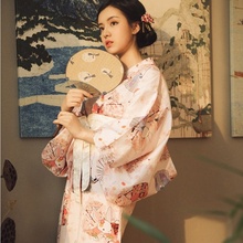 Traditional Japanese Kimonos Costume Geisha Cosplay Kawaii Japanese Kimono Yukata Women Clothes Female Obi Kimono Cosplay KK2766 2024 - buy cheap
