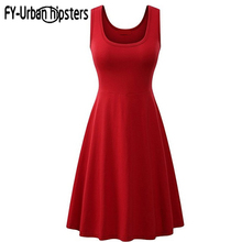 2021 cool dresses Sleeveless Summer Women plus size Sexy A-Line Vest Mini Dress Comfortable Candy Colors Casual Home dresses 2024 - buy cheap