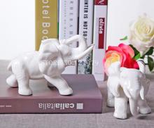 On sale! Home decor  ceramic crafts elephant statue  Couple of elephants  lovers gift  decoration  adornment~ 2024 - buy cheap