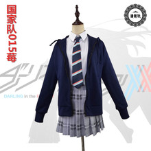 DARLING in the FRANXX ICHIGO Costumes Halloween Carnival girl Anime ICHIGO uniforms Women  jacket pleated skirt scarf Cosplay 2024 - buy cheap