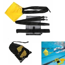 Swimming Strength Training Resistance Belt Swim Training Exerciser Belt with Drag Parachute For Adults Children 2024 - buy cheap