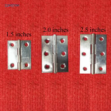 2 pçs/lote 201 dobradiças de porta gaveta do armário aço inoxidável móveis dobradiças 1.5 "/2.0''/2.5 length comprimento 2024 - compre barato