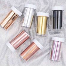 Shiny Women Nail Foil Gold Silver Laser Manicure Nail Art Transfer Sticker Tips Nail Art Tools Accessories Dropship Hot Sale 2024 - buy cheap