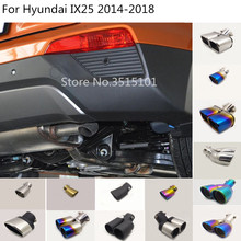 Car Styling Cover Muffler Pipe Outlet Dedicate Exhaust Tip Tail 1pcs For Hyundai Creta IX25 2014 2015 2016 2017 2018 2024 - buy cheap