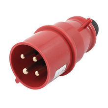 Conector de enchufe Industrial, IEC309-2 3P + E, 380-415V, 32A, IP44, rojo y negro 2024 - compra barato
