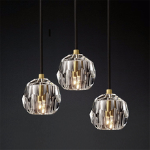 Современные подвесные светильники с алмазным кристаллом, скандинавские роскошные подвесные светильники для гостиной, спальни, арт-деко, прикроватные дизайнерские светильники 2024 - купить недорого