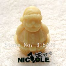 Christmas Silicone Soap Candle Mold 3D Santa Claus Shape DIY Handmade Resin Clay Craft Mould 2024 - buy cheap