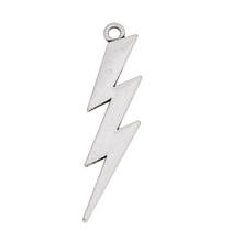 RAINXTAR Fashion Alloy Antique Silver Color Lightning Charms 13*40mm 50pcs AAC1520 2024 - buy cheap