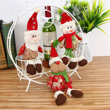 Figuras de Papá Noel para niños, muñecos de hombre y renos de la nieve, decoración de Navidad, colgante de adornos de árbol de Navidad, regalo de fiesta de navidad 2024 - compra barato