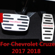 For Chevrolet Cruze 2017 2018 car styling cover Aluminium alloy foot Gas/petrol/oil Brake Rest lamp trim Pedal Auto Accessories 2024 - buy cheap