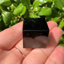 20mm Natural Black Obsidian Quartz Crystal Cube Crystal Stone Polished Specimen Minerals Healing Stone Home Decoration 2024 - buy cheap