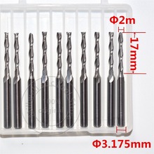 3.175mm*2.0mm*17mm,Freeshipping,CNC wood tools,carbide End Mill,woodworking insert router bit,Tungsten milling ,MDF,PVC,Acrylic 2024 - buy cheap