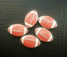 Wholesale 8mm Rughy / American football slide charm 100pcs/lot fit 8mm fashion wristband bracelet 2024 - buy cheap