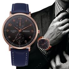 Модные кварцевые часы, классический дизайн, мужские роскошные брендовые водонепроницаемые часы с кожаным ремешком, мужские наручные часы, Relogio Masculino saat # D 2024 - купить недорого