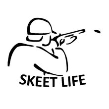 12.7CM*9.5CM Skeet Life-Trap,Skeet,Sporting Clays Decal,Car Sticker And Decals Motorcycle Car Stylings Black Sliver C8-0749 2024 - buy cheap