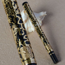 JINHAO 5000 Дракон рельефный валик шариковая ручка черно-золотой 2024 - купить недорого