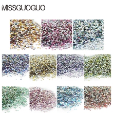 1.5X3mm Comma 500pcs nail art 3d decorations new arrival Multicolor Acrylic Nail Art Decoration Shining Rhinestones 2024 - buy cheap