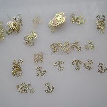 Adesivo anti-adesivo para arte em unhas, adesivo dourado com 100 peças 2024 - compre barato