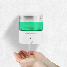 600ml dispensador de sabão líquido automático sensor ir dispensador de sabão parede touch-free cozinha bomba de loção de sabão para cozinha banheiro 2024 - compre barato