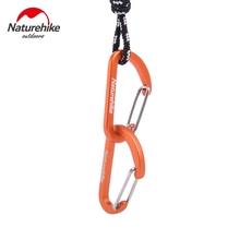 Brand Naturehike 8pcs D Shape Camping Carabiner 4cm Aluminum Hook Clip Holder Buckles Survival Kits Fast Hang Mini Buckle Hook 2024 - buy cheap