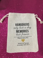 personalized Bachelorette Hangover recovery Survival Kit wedding favor gift bags bridal shower party Candy pouches 2024 - buy cheap